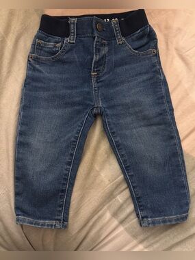 GAP | Slim Toddler Jeans in Dark Blue with Rib Waist